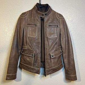 Robert Comstock Leather racing jacket